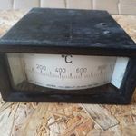 Antik EKM hőmérséklet kijelző műszer (Hőmérő 0-900 Celsius) fotó