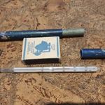 Retro higanyos hőmérő 40°C-ig mér szocreál kádár vegyész kémia laboratórium fotó