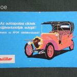 Kártyanaptár, ÁFOR benzinkút, motor olaj, autóápolás, grafikai, veterán autó , 1985 fotó