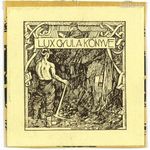 Mühlbeck Károly (1869-1943), ex libris, Lux Gyula könyve, klisé, 7, 8x7, 7 cm.ex libirs fotó