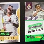 Vinícius Jr. Real Madrid Unbeatable focis kártya Panini Top Class 2025 fotó
