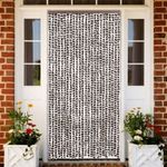 barna és fehér zsenília rovarfüggöny 100 x 200 cm fotó