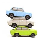 Plüss Trabant 601 rózsaszín fotó