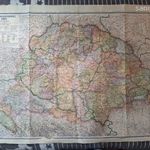 EGY NAGYON RITKA KIADÁSÚ TÉRKÉP: Magyarország közigazgatási térképe 1940. augusztus 30-án. fotó