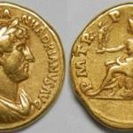 Roman Empire Hadrian AV Aureus (Rome, AD 121-123) fotó