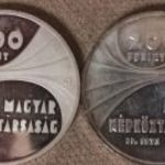 1975 MTA 200 Forint Magyar Tudományos Akadémia PP+BU 2 X 28g/0, 640 Ezüst fotó