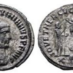 Római Birodalom Szép állapotú Ezüstözött MAXIMIANUS Herculius Antoninianus 23mm/4, 1gr fotó