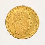 1890 KB Ferenc József arany 8 Forint (Fiume c.) XF -AP250317 fotó