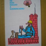 Kártyanaptár 1980 - OKISZ MUNKAVÉDELMI FELÜGYELETE fotó