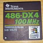 Ritka Texas Instrument TI DX4-100Mhz CPU fotó
