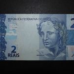 Brazília 2 real P.252e 2010-2020 UNC teknős fotó