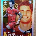 Szoboszlai Dominik Liverpool Extreme Limited focis kártya Match Attax Extra 2024 fotó