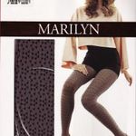 Marilyn Intense E49 60den 3d microfibra 2színű sok háromszög mintás harisnyanadrág csoki fekete 1/2 fotó