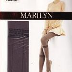 Marilyn Intense E04 60den 3d microfibra 2színű térdfix hatású mintás harisnyanadrág csoki fekete 3/4 fotó
