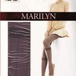 Marilyn Intense E04 60den 3d microfibra 2színű térdfix hatású mintás harisnyanadrág fekete szürke3/4 fotó
