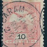 1900 turul GARAM-KIS-SALLÓ bélyegzés Hont Slovakia Gudlin 60p (e21) fotó