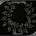 Ékszerek-hajdíszek, hajcsatok: Esküvői, menyasszonyi, alkalmi hajdísz S-H-FÜ05-60e fotó