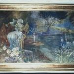 160x280 cm. Darilek Henrik festmény / Szecessziós fotó