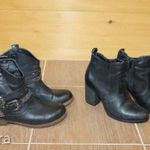 3 db fekete boka csizma, bokacsizma, bakancs egyben. 40. fotó