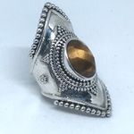 Ezüst gyűrű tigrisszem design 16.94 fotó