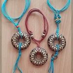 Handmade egyedi török kerámia ékszerek: kerek, orientális design nyakláncok fotó