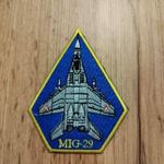 MIG -29 tipusjelzés karjelzése, felvarró fotó
