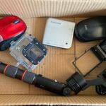 pár db rossz egér, gimball, kártyaolvasó, gopro ház... fotó