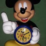 GYÖNYÖRŰ DISNEY - MIKI MOUSE - MIKI EGÉR - figurális ELEMES asztali óra NAGY MÉRET 25X20 cm fotó