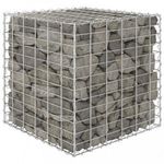 kocka alakú acélhuzal gabion magaságyás 60 x 60 x 60 cm fotó