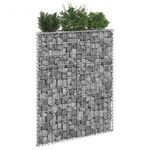 trapéz alakú horganyzott acél gabion magaságyás 80x20x100 cm fotó