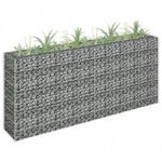 horganyzott acél gabion magaságyás 180 x 30 x 90 cm fotó