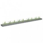 horganyzott acél gabion magaságyás 360 x 30 x 10 cm fotó