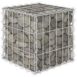 kocka alakú acélhuzal gabion magaságyás 30 x 30 x 30 cm fotó
