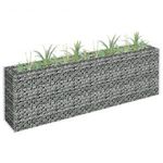 horganyzott acél gabion magaságyás 180 x 30 x 60 cm fotó