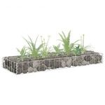 horganyzott acél gabion magaságyás 90 x 30 x 10 cm fotó