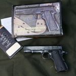 Amerikai II.vh Colt 1911 antikolt filmes replika pisztoly kivehető tárral felhúzható elcsettinthető fotó