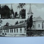 Orgovány. Üdvözlet, 1963. Osztott képeslap, templom fotó