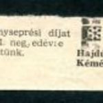 Hajdú Vármegye kéményseprődíj 1957 fotó