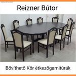 Új 10 személyes kör étkező garnitúra a Reizner Bútor-tól, étkezőgarnitúra, asztal, szék fotó