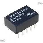 Relé NYÁK-ba DPDT mini DC 5V AZ850-5 Zettler fotó