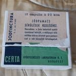 RÉGI GYÓGYSZERÉSZ TERMÉK - HÁBORÚ UTÁNI JÓDTINCTURA DOBOZÁBAN fotó