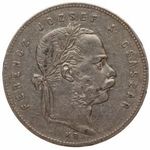 Ferenc József 1 Forint 1869 K.B. H.: 2136 ÉH: 1463/a (Ag) 12, 26g VF+ fotó