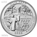 USA 25 Cent Weir Farm (Connecticut) pénzérme (BU) 2020 fotó