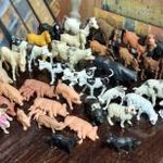 FARM, HÁZI ÁLLATOK 46db - RETRO MINI GUMI-MŰANYAG ÁLLATFIGURÁK !!! fotó