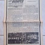 Sztálin halála temetés - gyászkeretes címlap Esti Budapest újság 1953.3.10 fotó