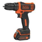 Black Decker (2 db Akkus) fúró 10, 8 V fotó