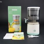 Elektromos, hordozható gyümölcscentrifuga, citrom, narancs facsaró, új. fotó