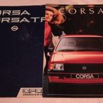 Opel Corsa A 2 db eredeti, prospektuss. Ötvenéves prospektus szett 751 fotó