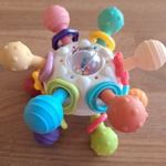 Új! Atomic ball baba szenzoros játék, csörgő, fogzáskor rágóka! fotó