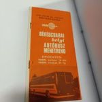 VOLÁN 8.SZ.VÁLLAT BÉKÉSCSABA HELYI AUTÓBUSZ MENETREND 1985-86 patika állapotban! Térképpel! fotó